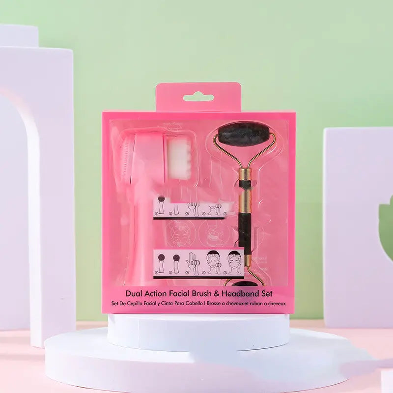 Facial Cleansing Brush & Jade Roller – Daily Facial Care