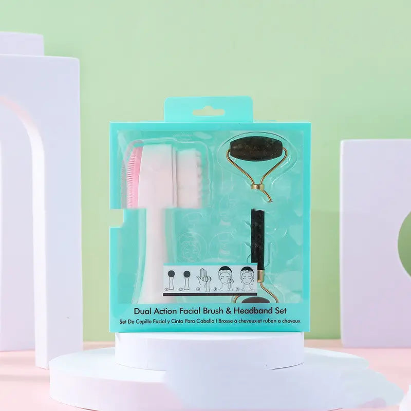 Facial Cleansing Brush & Jade Roller – Daily Facial Care