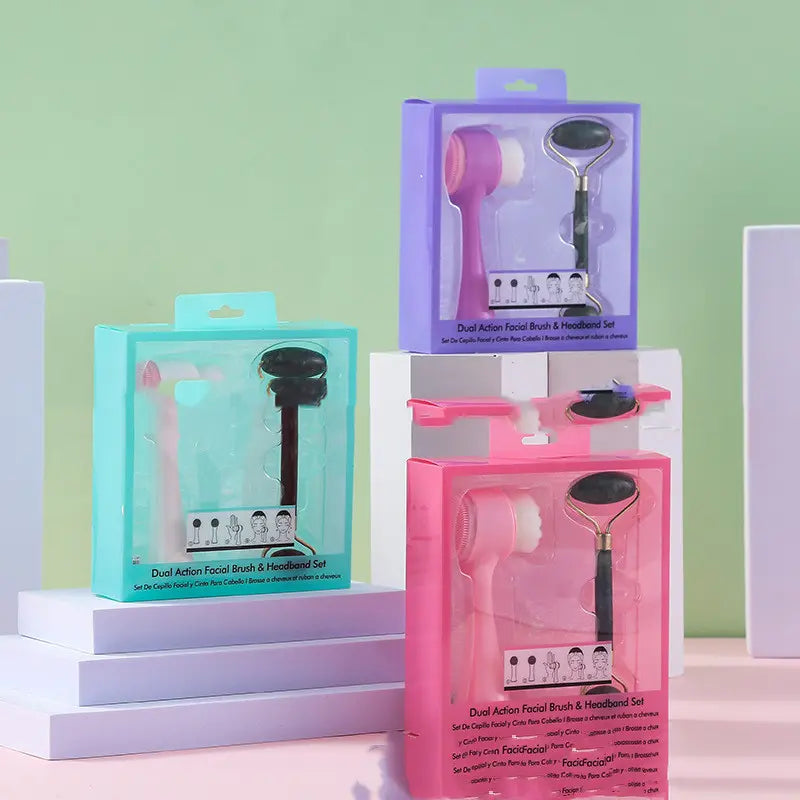 Facial Cleansing Brush & Jade Roller – Daily Facial Care