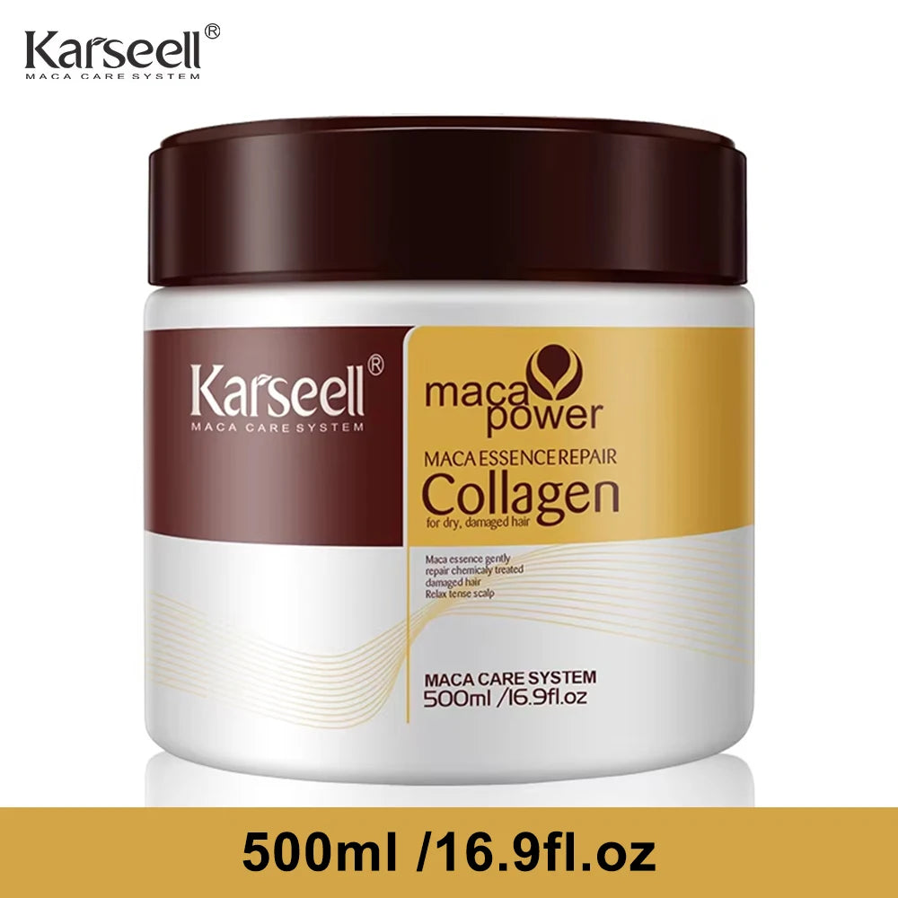 Karseell Masque Capillaire au Collagène & Huile d'Argan — Réparation Intense 100ml / 500ml