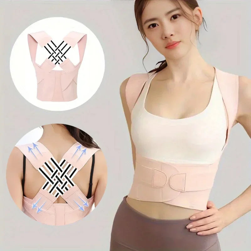 Correcteur de Posture Réglable – Soulage le Dos, Redresse les Épaules