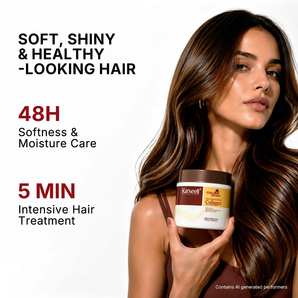 Karseell Masque Capillaire au Collagène & Huile d'Argan — Réparation Intense 100ml / 500ml
