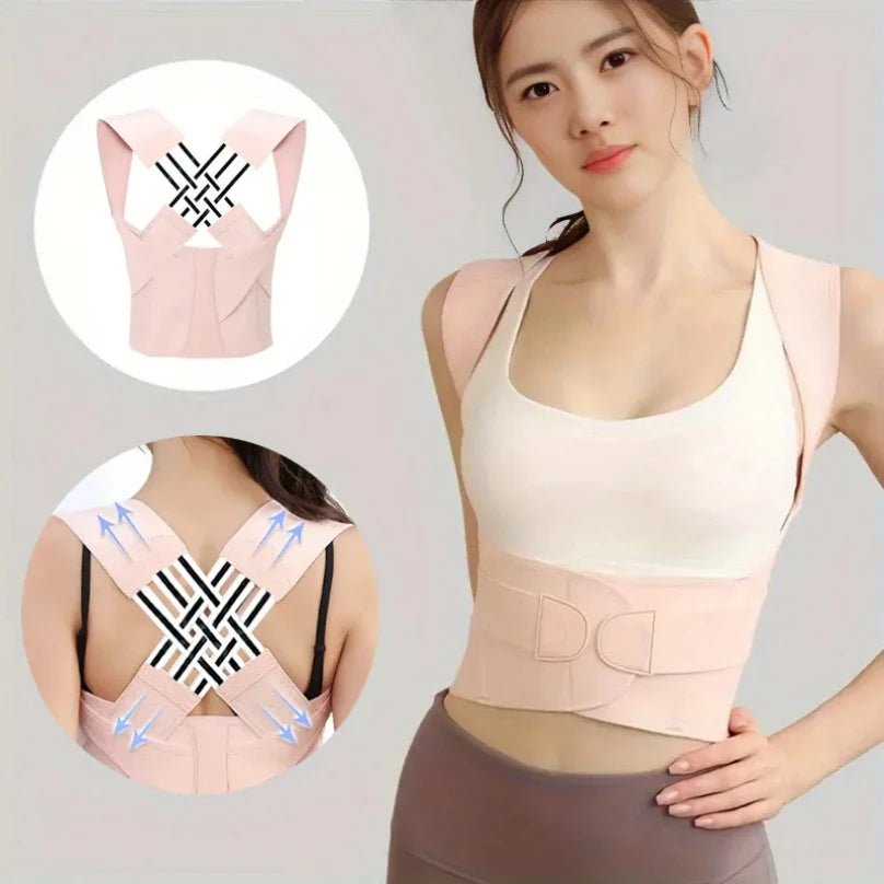 🍃 Attelle de posture réglable pour femmes et hommes, redressement du dos, utilisé pour la colonne vertébrale supérieure moyenne