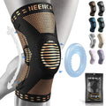 🍃  NEENCA – genouillère en cuivre avec coussinet de Gel pour la rotule et stabilisateurs latéraux pour le soulagement des douleurs articulaires, pour le Sport, l'arthrite