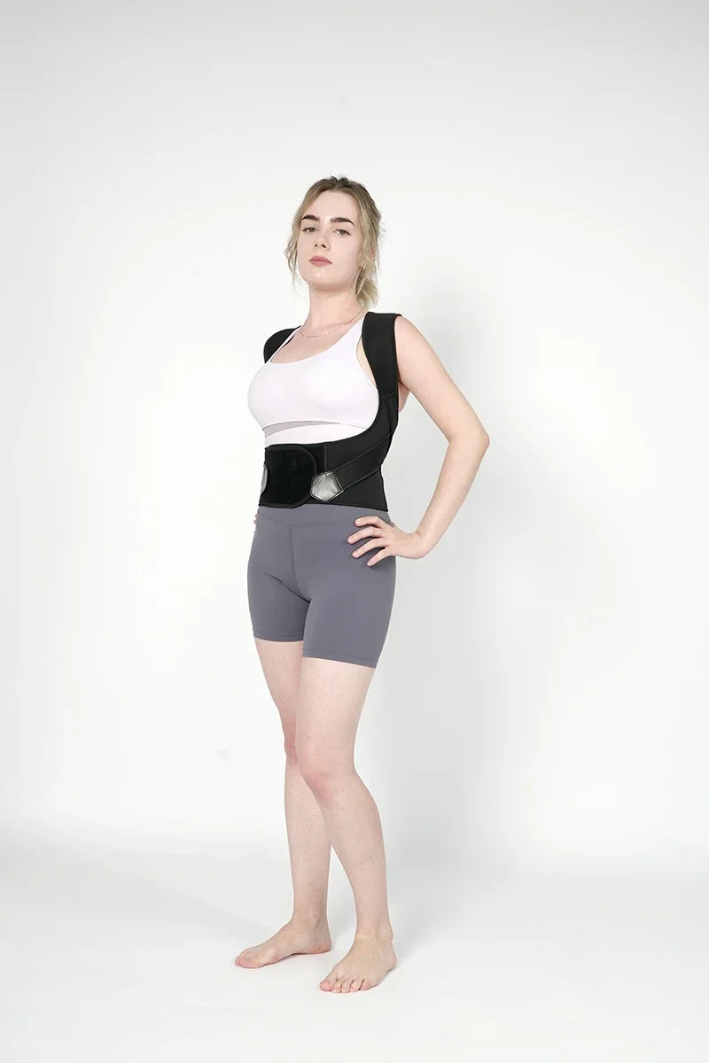 🍃 Attelle de posture réglable pour femmes et hommes, redressement du dos, utilisé pour la colonne vertébrale supérieure moyenne