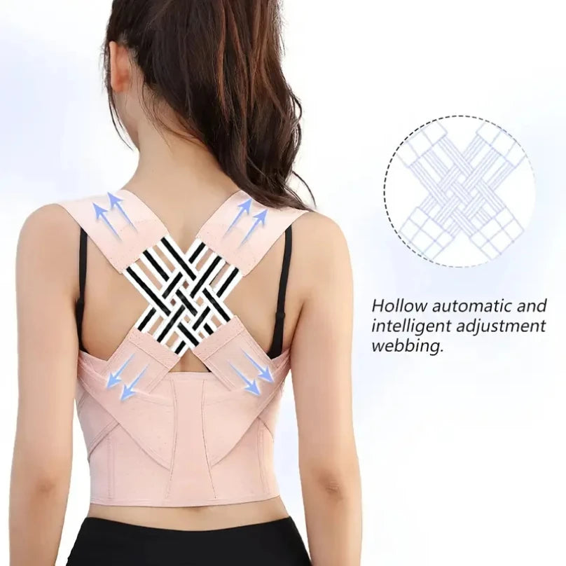 🍃 Attelle de posture réglable pour femmes et hommes, redressement du dos, utilisé pour la colonne vertébrale supérieure moyenne