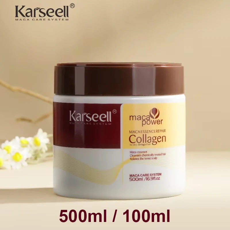 Karseell Masque Capillaire au Collagène & Huile d'Argan — Réparation Intense 100ml / 500ml