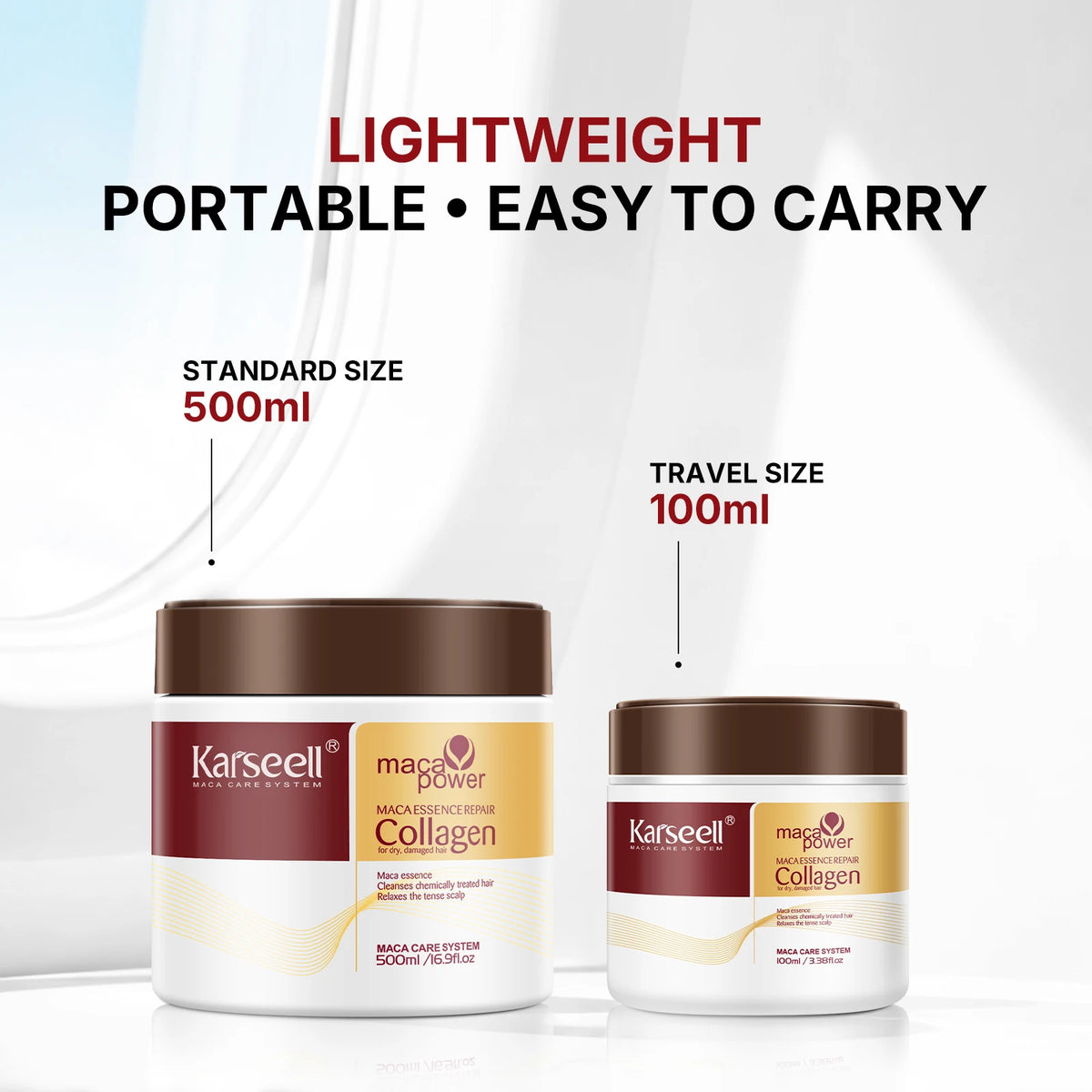 Karseell Masque Capillaire au Collagène & Huile d'Argan — Réparation Intense 100ml / 500ml