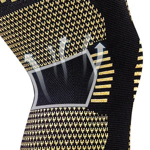 🍃  NEENCA – genouillère en cuivre avec coussinet de Gel pour la rotule et stabilisateurs latéraux pour le soulagement des douleurs articulaires, pour le Sport, l'arthrite