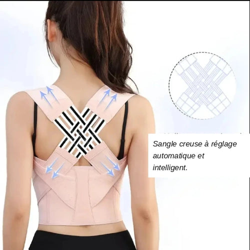 🍃 Attelle de posture réglable pour femmes et hommes, redressement du dos, utilisé pour la colonne vertébrale supérieure moyenne