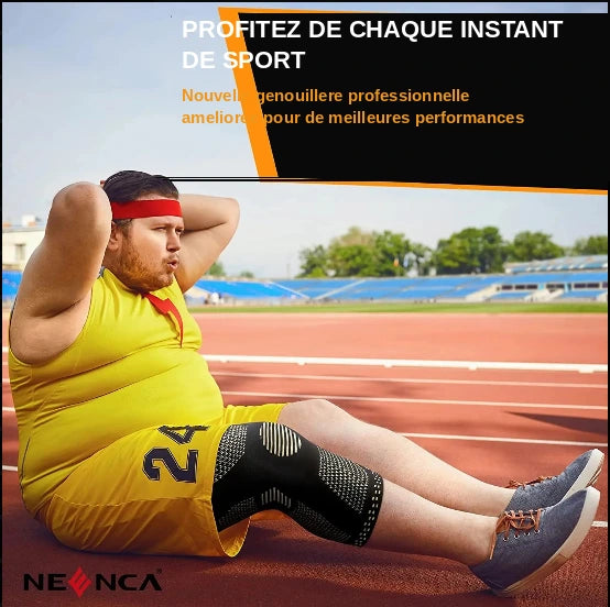 🍃  NEENCA – genouillère en cuivre avec coussinet de Gel pour la rotule et stabilisateurs latéraux pour le soulagement des douleurs articulaires, pour le Sport, l'arthrite